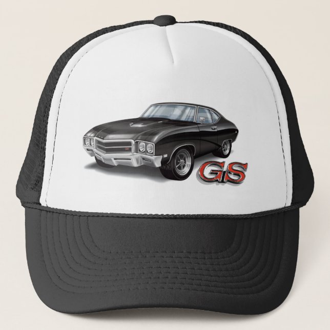 Casquette 69 GS de Buick dans le noir (Devant)