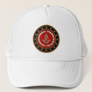 Casquette [700] Carré maçonnique et compas [3e degré]