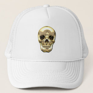 Casquette [700] Crâne humain doré