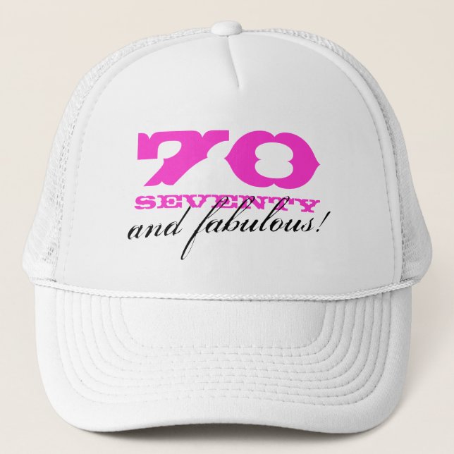 Casquette 70e anniversaire casquette| 70 et fabuleux! (Devant)