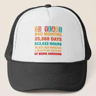 Casquette 70e Anniversaire Chemise 70 Ans Cadeaux