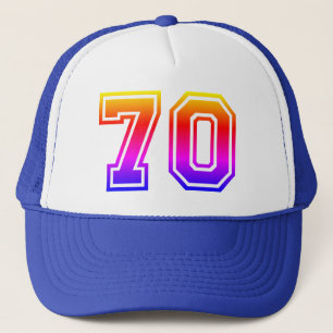 Casquette 70e anniversaire coloré