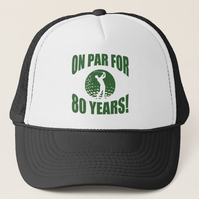 Casquette 80e anniversaire de Golfer (Devant)