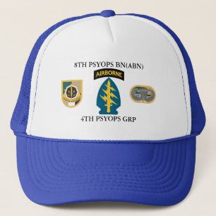 CASQUETTE 8E GROUPE PSYOPS BN(ABN) 4E GROUPE PSYOPS