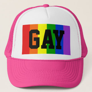 Casquette à bille gai Rainbow Flag - rose
