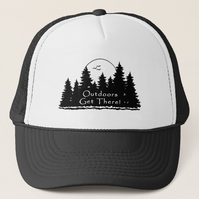 Casquette A L'Extérieur, On Y Trouve Des Arbres (Devant)