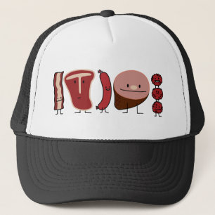 Casquette À l'os de famille de viande, saucisse, boulettes