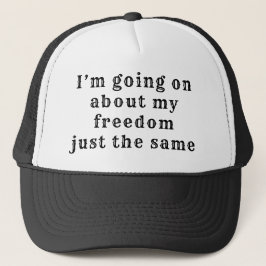Casquette À propos de mon chapeau de camion de liberté
