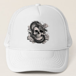 Casquette A SKULL AND A DRAGON Trucker Hat