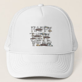 Casquette a smart happy new year design for cars lovers 