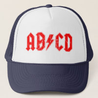 ABCD rock musique drôle symbole faux acdc blague é