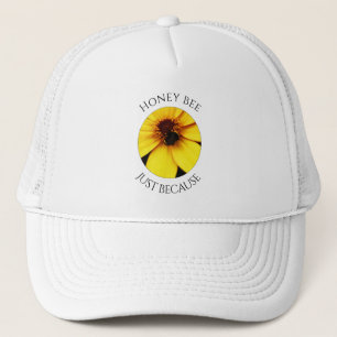 Casquette Abeille domestique sur une fleur