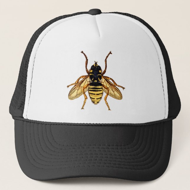 Casquette Abeille jaune vintage (Devant)
