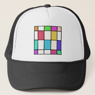 Casquette Abstraction de design graphique de style Mondrian