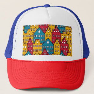 Casquette Abstrait urbain : motif urbain vintage