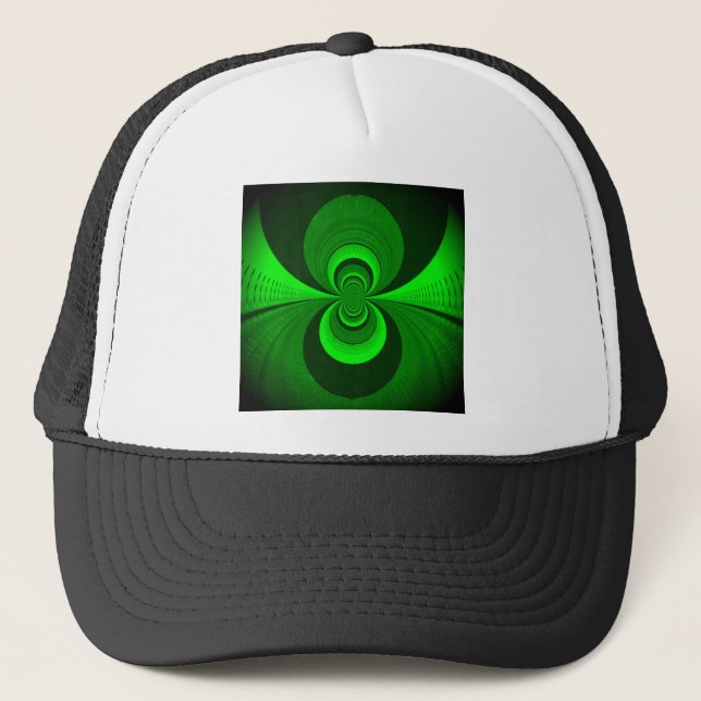 Casquette Abstrait vert clair Motif Kaleidoscope Super (Devant)