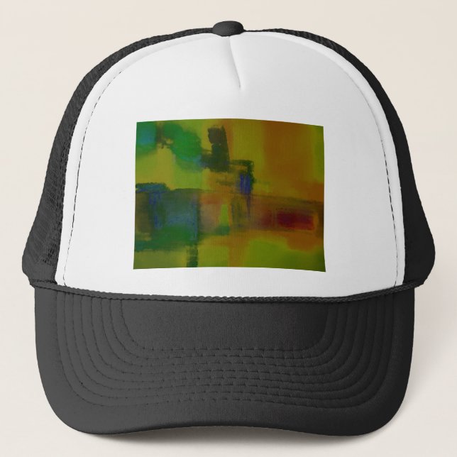 Casquette Abstrait vert moderne (Devant)