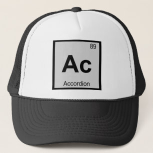 Casquette Ac - Musique d'Accordéon Chimie Tableau Périodique
