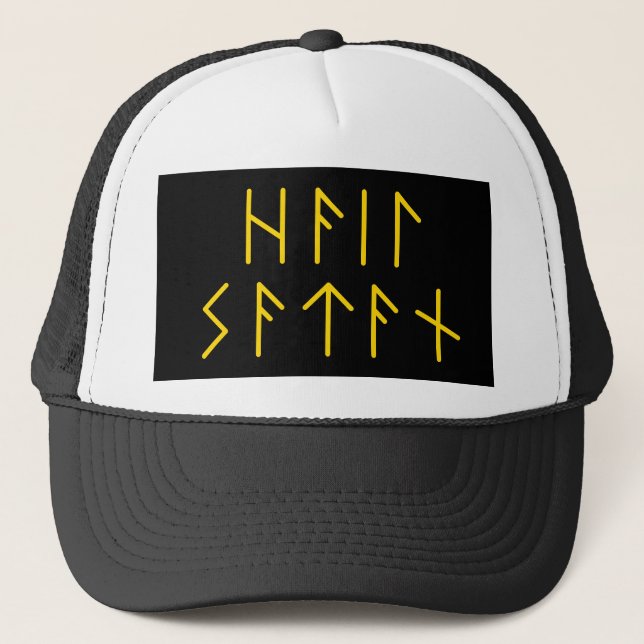 Casquette Ader Futhark Hail Satan (Devant)