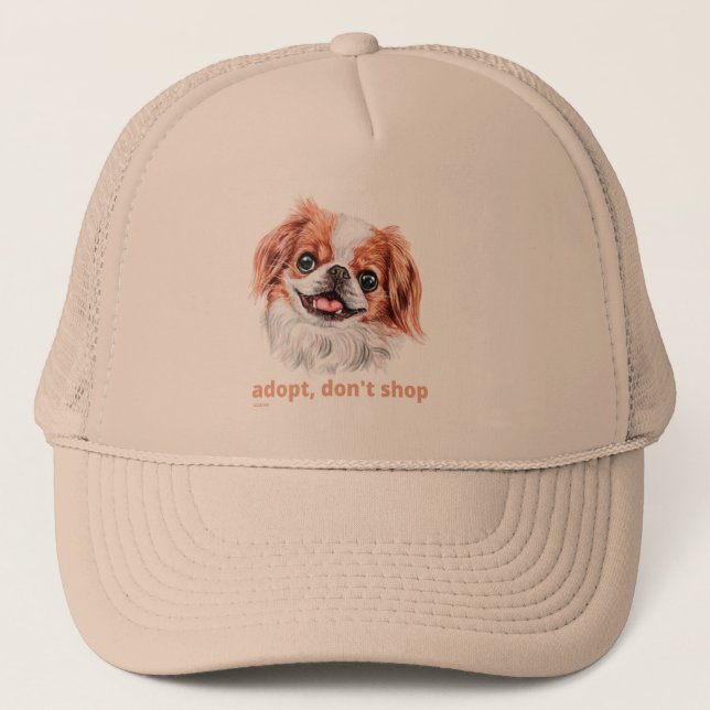 Casquette ADOPT, NE SHOP (japonais chinois espagnol) chien m (Devant)