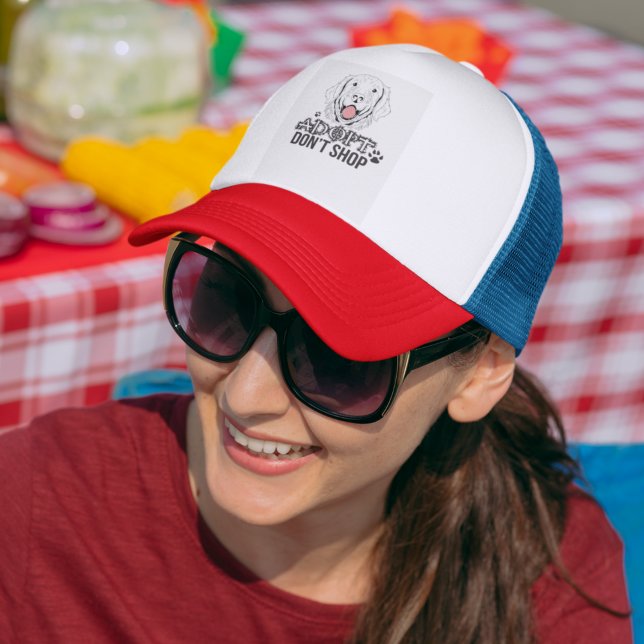 Casquette Adoptez Ne pas Acheter Secourir Chien sans-abri (Créateur téléchargé)