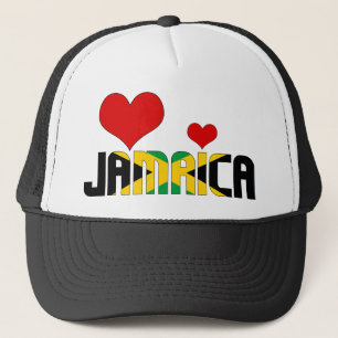 Casquette Adorable Jamaïque Coeurs Drapeau Patriotique