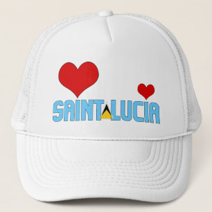 Casquette Adorable Sainte Lucie Drapeau Coeurs patriotique