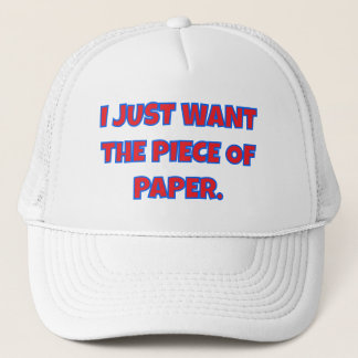 Casquette ADULTE EDUCATION TRUCKER CHAPEAU "Je veux juste un
