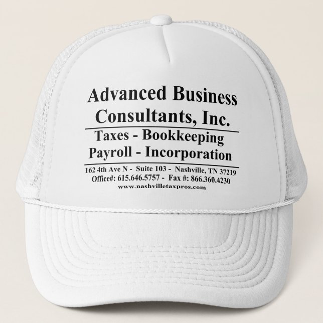 Casquette Advanced Business (Devant)