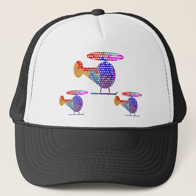 CASQUETTE AFFICHAGE D'HÉLICOPTÈRE (Devant)