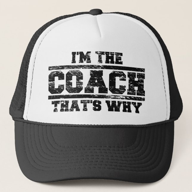 Casquette Affligé je suis l'entraîneur qui est pourquoi (Devant)