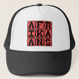 Casquette Afrikaans, langue d'Afrique du Sud