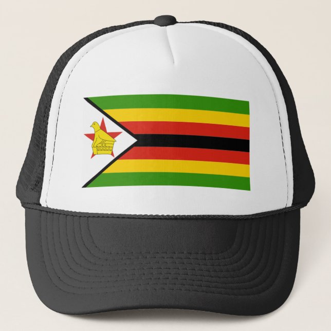 CASQUETTE AFRIQUE : DRAPEAU DU ZIMBABWE (Devant)