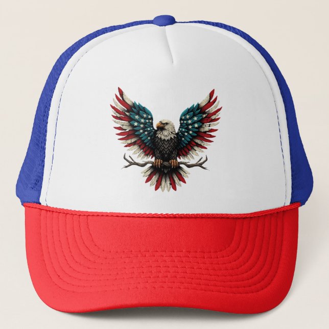 Casquette Aigle rustique patriotique américain/américain cha (Devant)