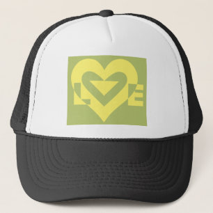 Casquette Aimer Jaune sur Sage Green