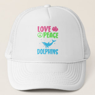 Casquette Aimer La Paix Dauphins Murs Animaux De Mer Dauphin