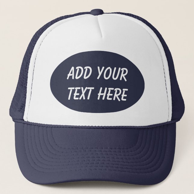CASQUETTE AJOUTER VOTRE TEXTE ICI-CASQUETTE (Devant)