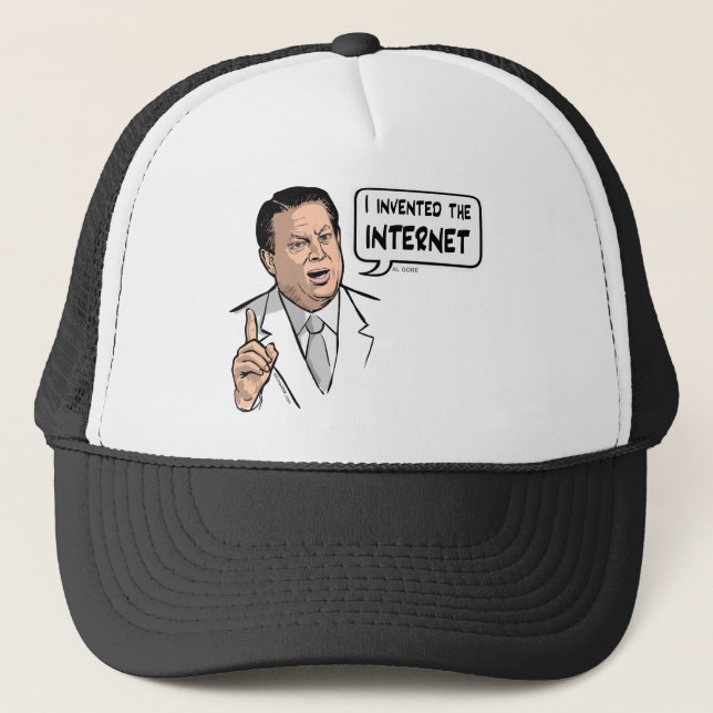 Casquette Al Gore, j'ai inventé l'Internet (Devant)