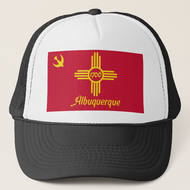 Casquette Albuquerque, Nouveau Mexique, Etats-Unis diminuent (Devant)
