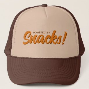 Casquette Alimenté Par Des Snacks, Drôle Rose