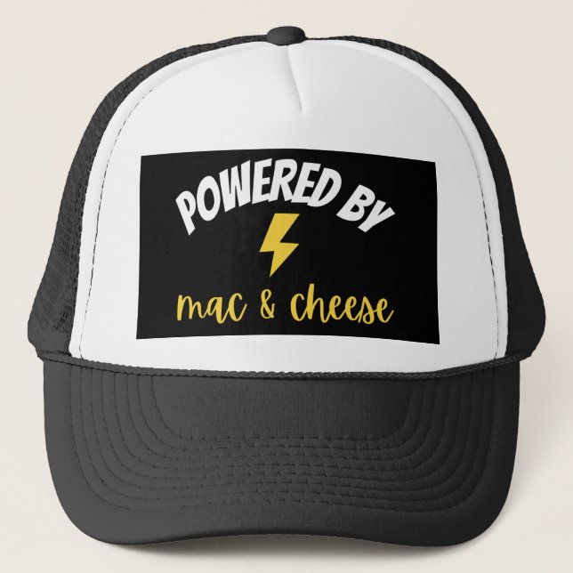 Casquette Alimenté par Mac et fromage (Devant)