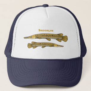 Casquette Alligator garfish cartoon illustration 