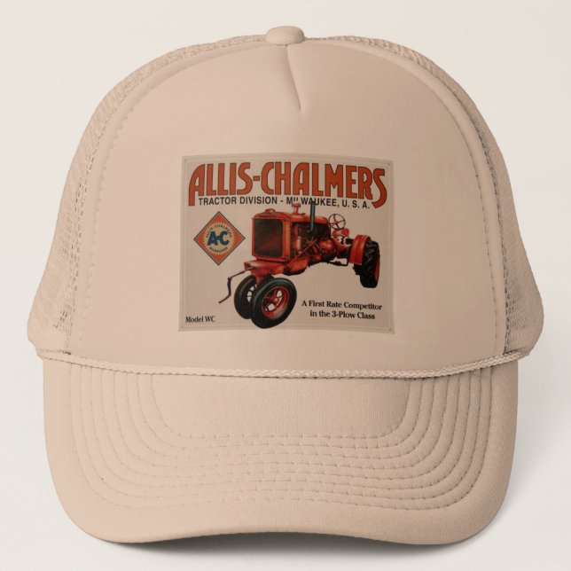 Casquette Allis Chalmers, tracteurs (Devant)