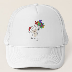 Casquette Alpaca Joyeux Noël Animaux d'hiver Alpacas