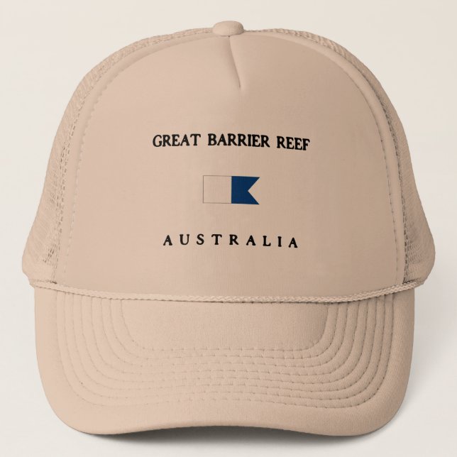 Casquette Alpha drapeau de piqué de la Grande barrière de (Devant)