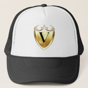 Casquette Alpha Monogramme V Lettre Artistique Style Quotidi