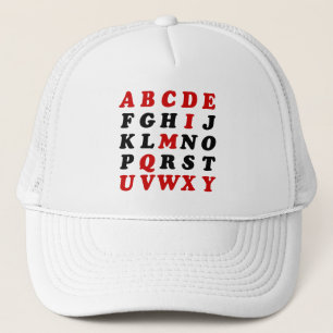 Casquette Alphabet anglais