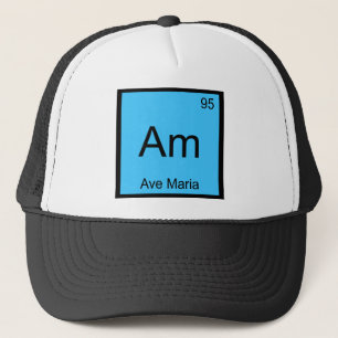 Casquette Am - Ave Maria Symbole d'élément de chimie T-shirt