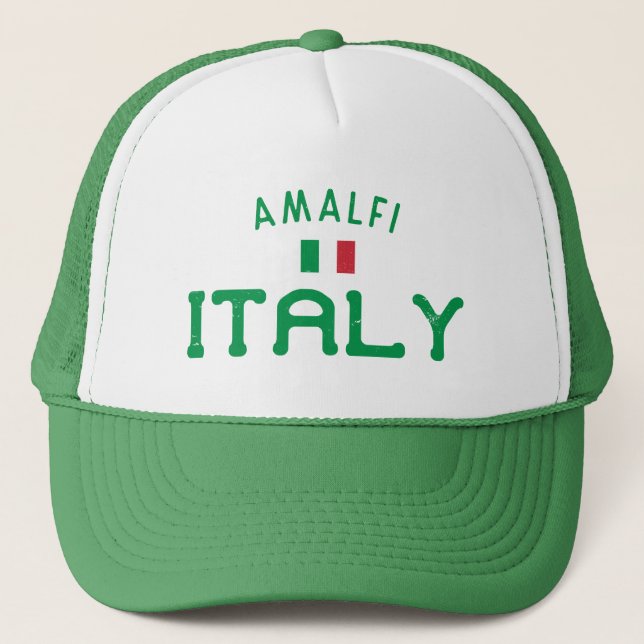 Casquette Amalfi Italie en détresse (Devant)