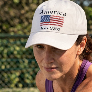 Casquette America Flag 1776 to 2026 USA 250th Anniversary 